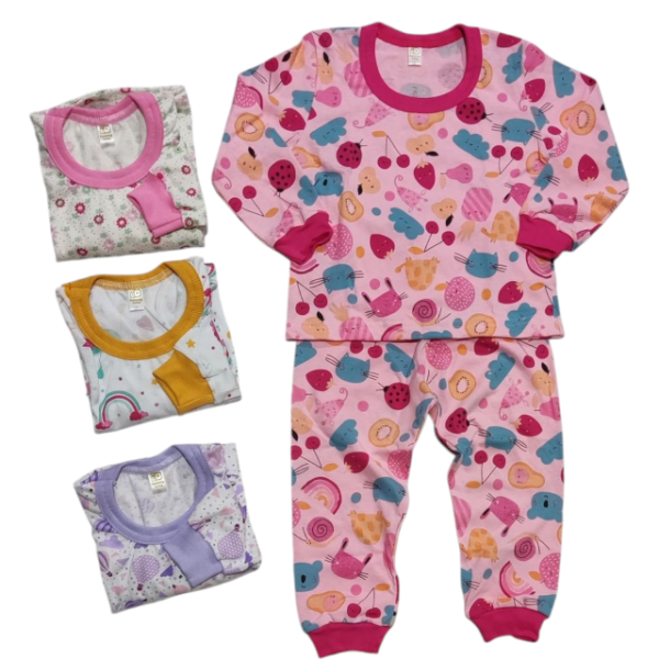 Pijama Infantil Estampado Longo - Image 8