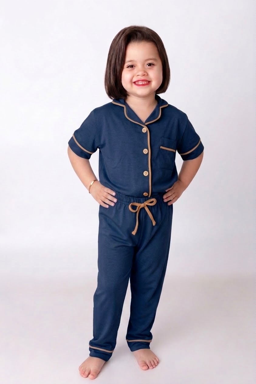 Pijama Infantil Feminino Americano Calça e Camiseta manga curta - Imagem 5