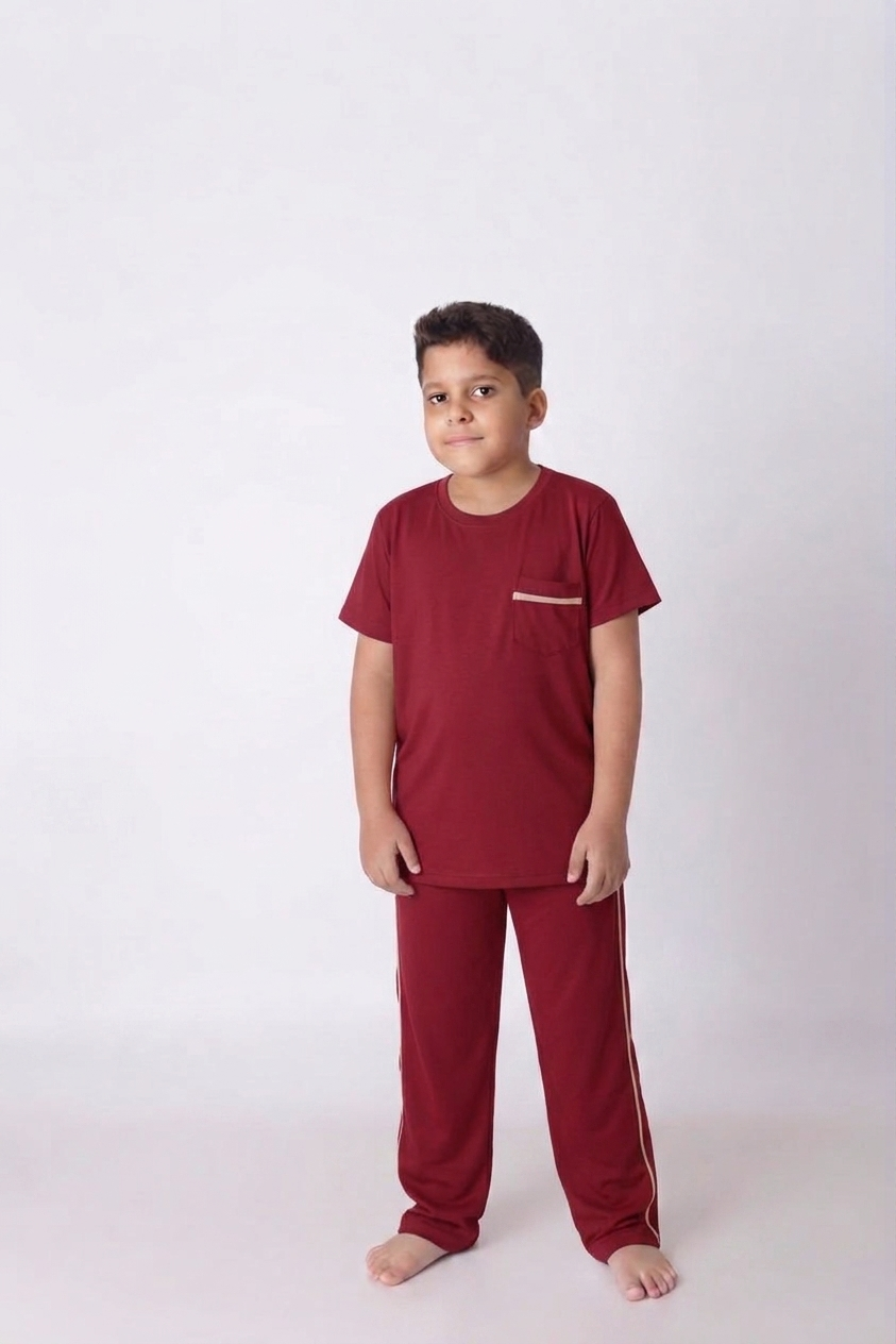 Pijama Infantil Masculino Calça e Camiseta manga curta - Imagem 2