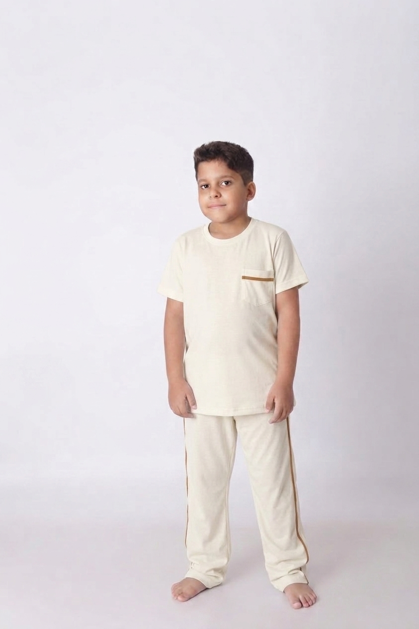 Pijama Infantil Masculino Calça e Camiseta manga curta