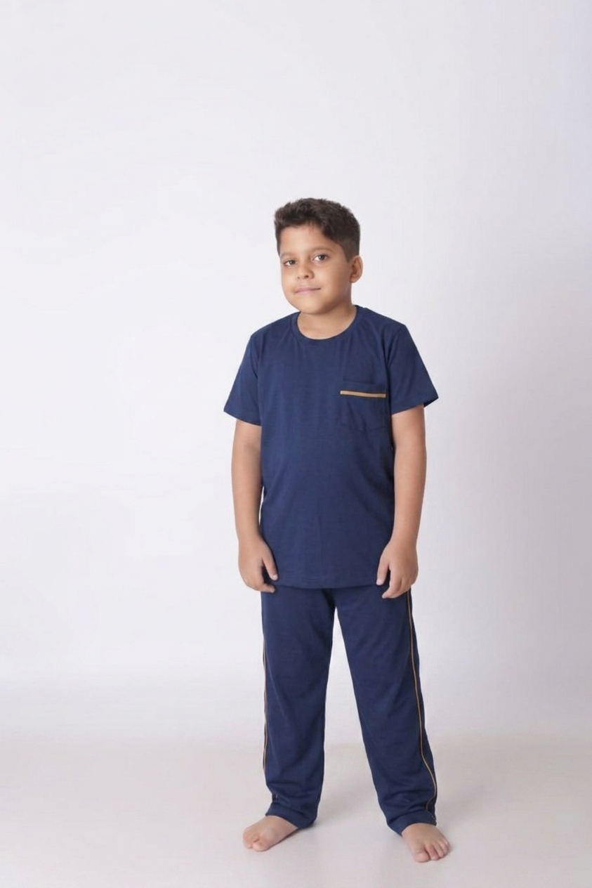 Pijama Infantil Masculino Calça e Camiseta manga curta - Imagem 6