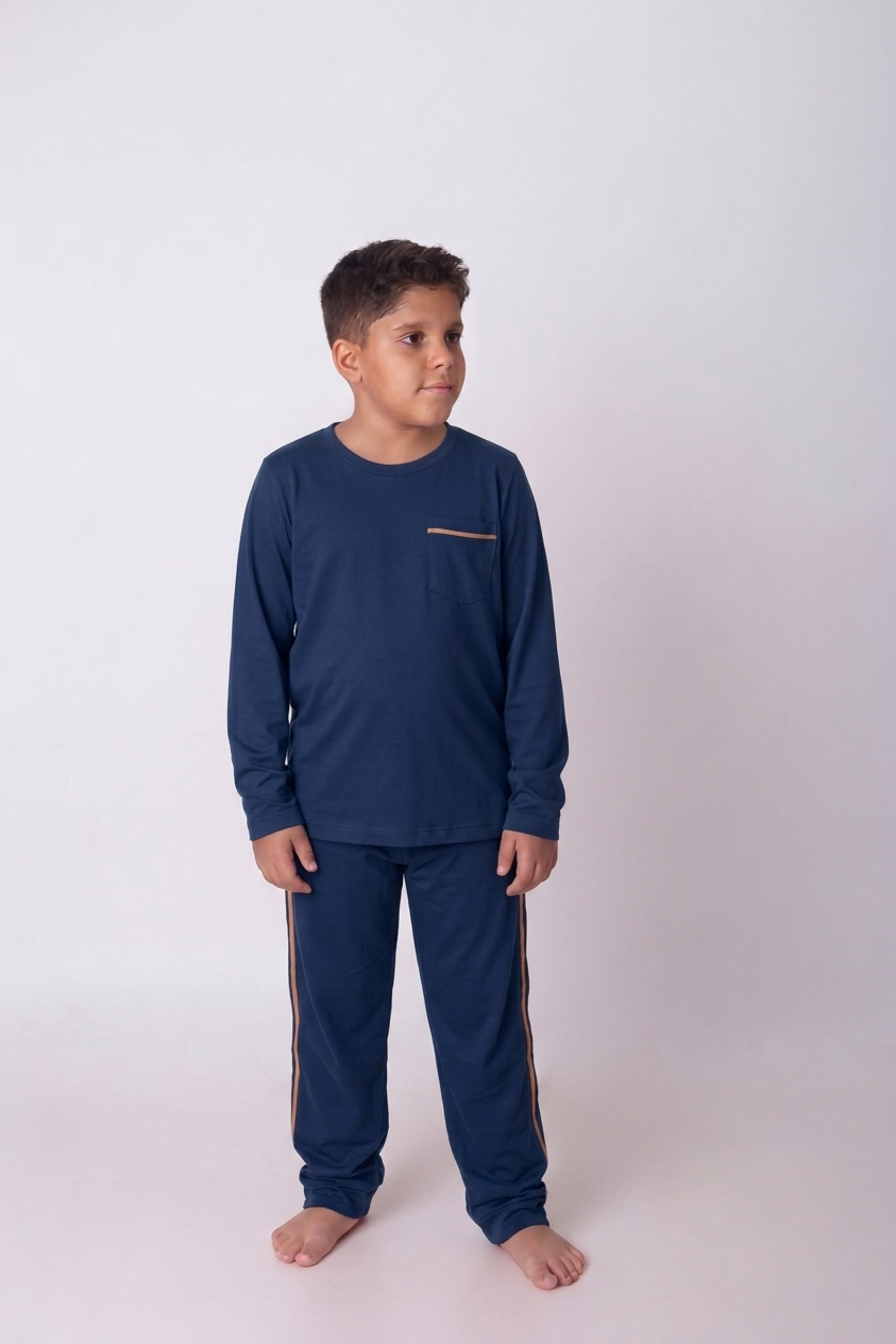 Pijama Infantil Masculino Longo - Imagem 7