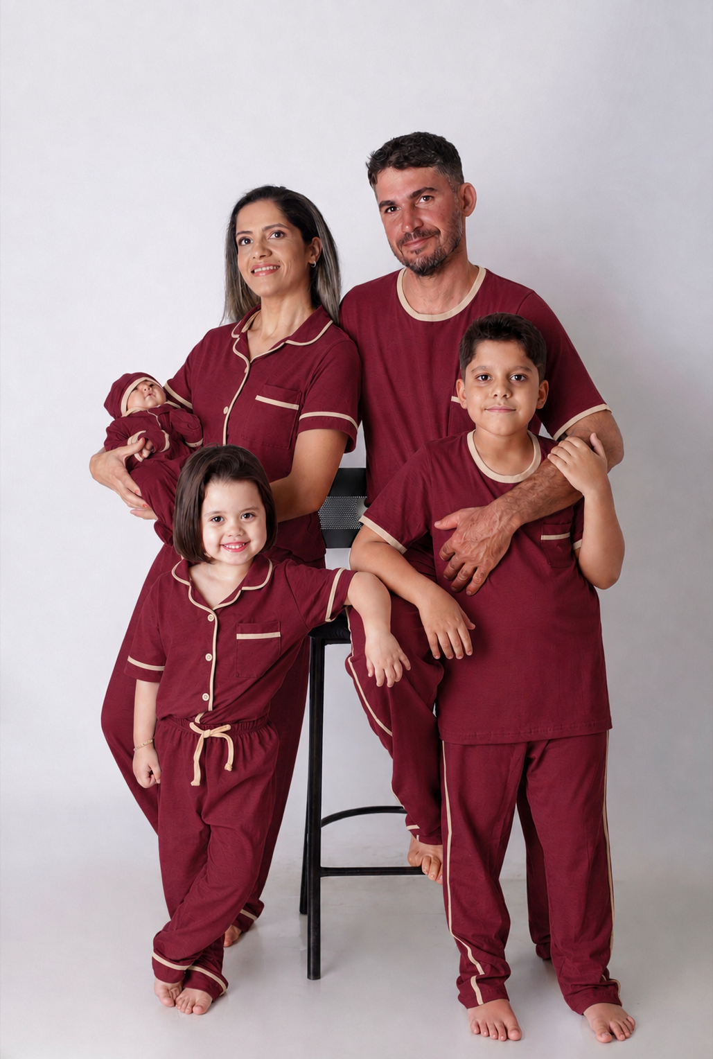 Pijama Infantil Feminino Americano Calça e Camiseta manga curta - Imagem 8
