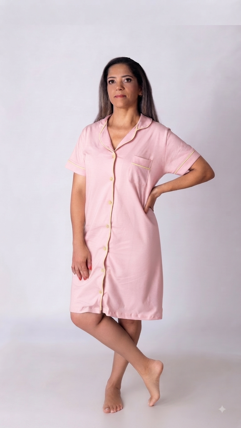 Camisola chemise Estilo Americano - Imagem 7