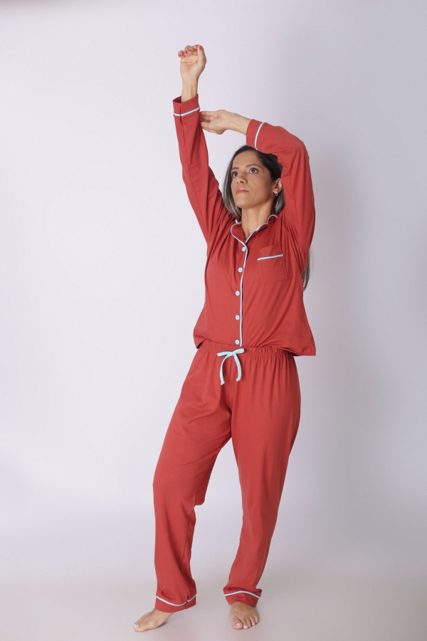 Pijama Feminino Adulto Americano Longo - Image 3