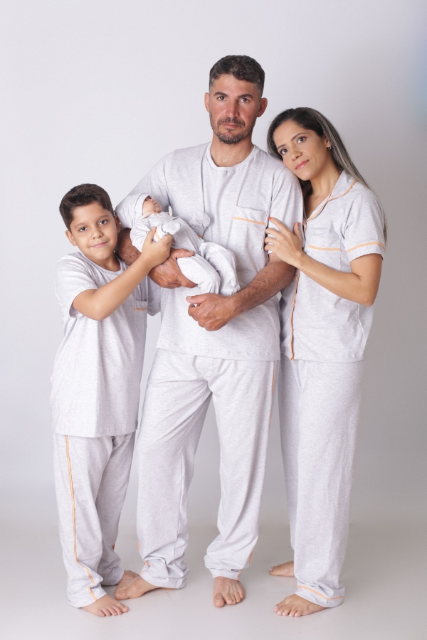 Pijama Masculino Adulto Calça e mg Curta - Image 3