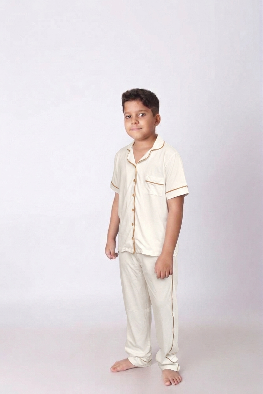 Pijama Infantil Masculino Americano Calça e Camiseta manga curta