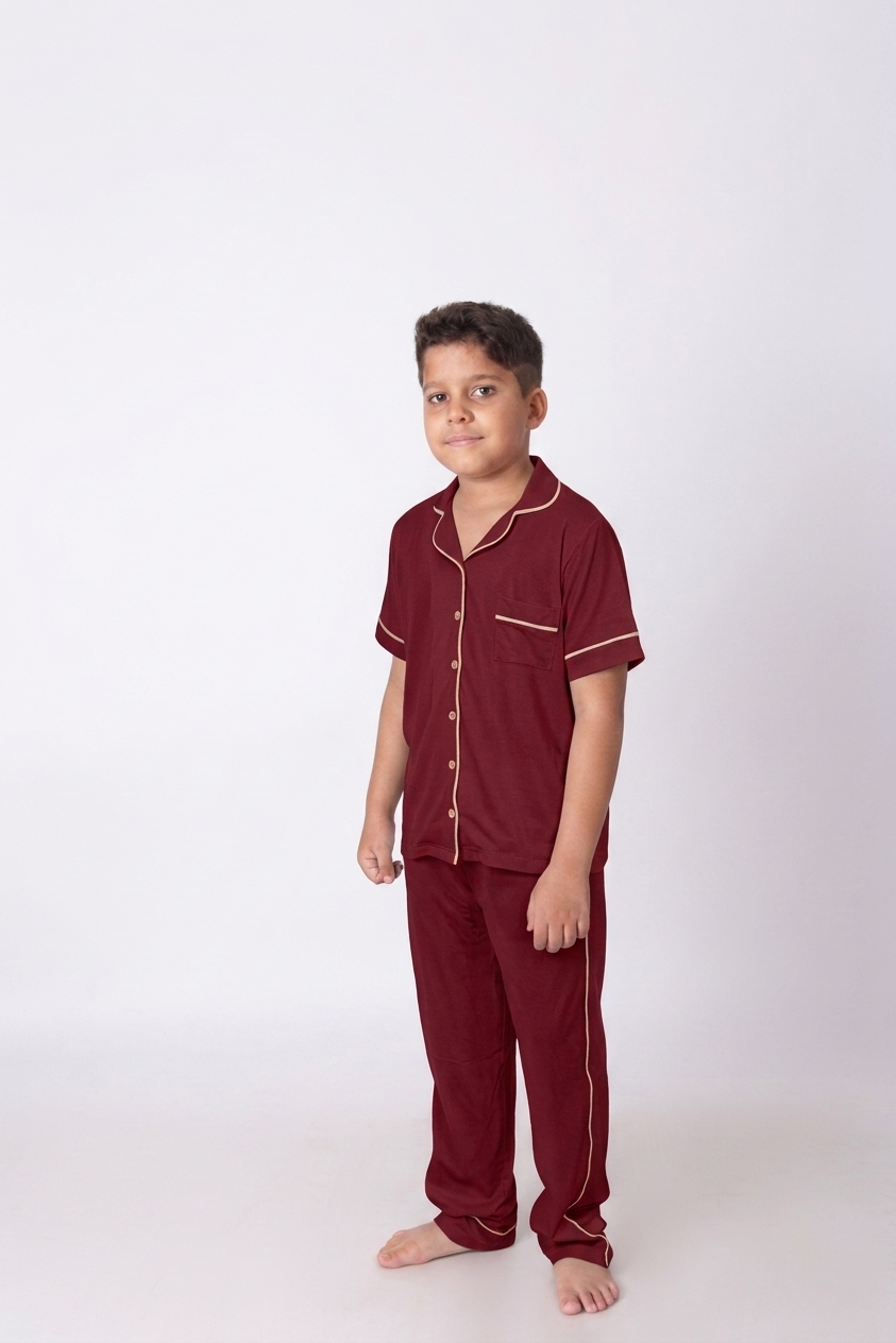 Pijama Infantil Masculino Americano Calça e Camiseta manga curta - Imagem 5