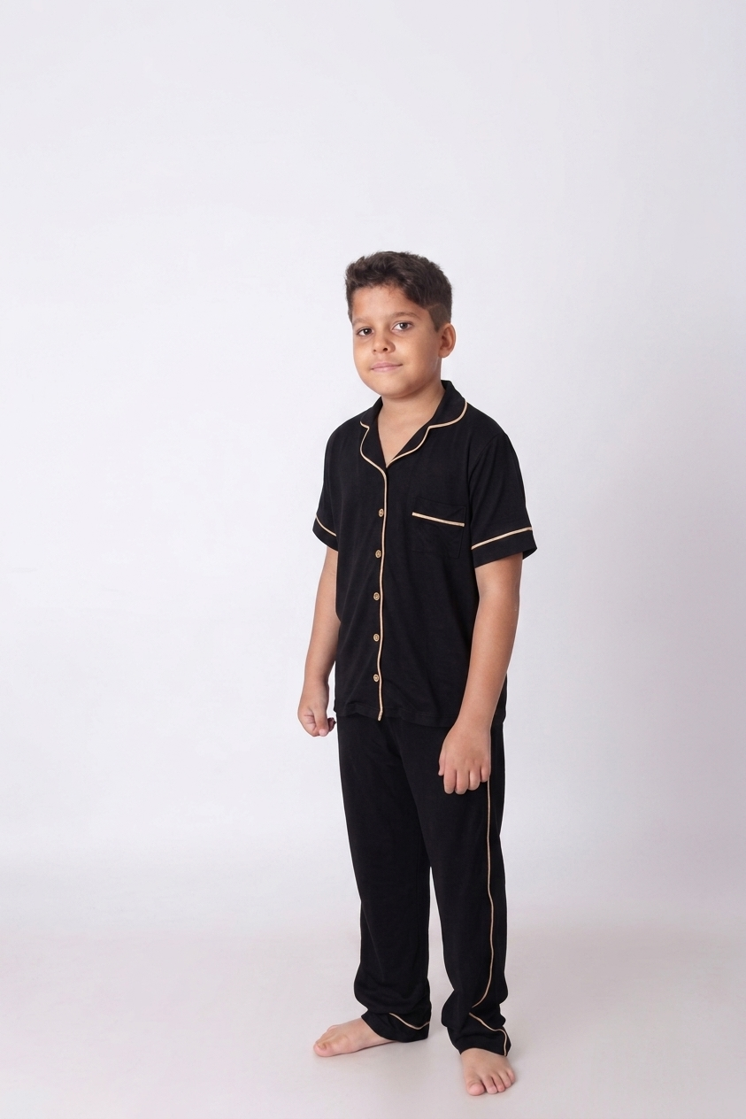Pijama Infantil Masculino Americano Calça e Camiseta manga curta - Imagem 6