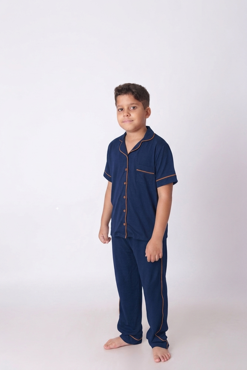 Pijama Infantil Masculino Americano Calça e Camiseta manga curta - Imagem 7