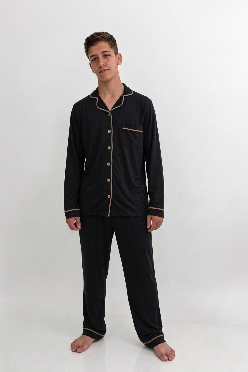 Pijama Masculino Americano Adulto Longo - Imagem 2