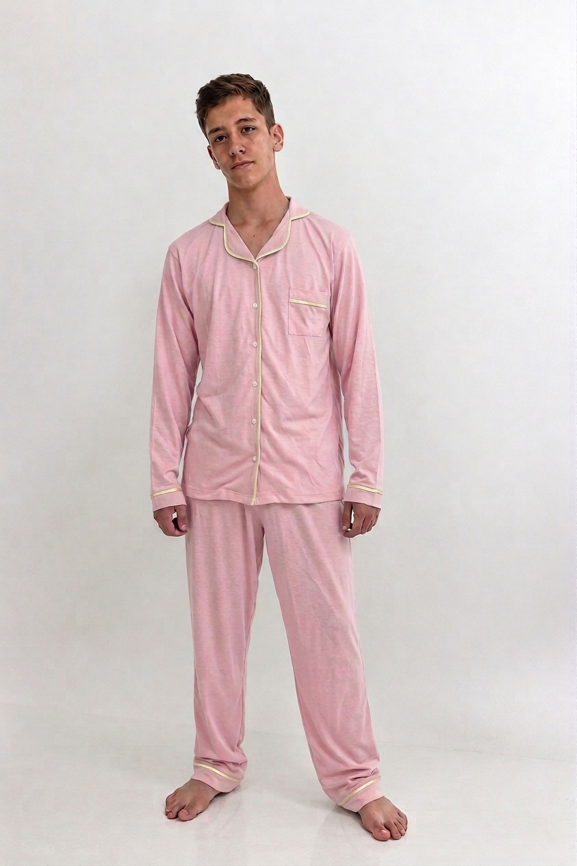 Pijama Masculino Americano Adulto Longo - Imagem 3