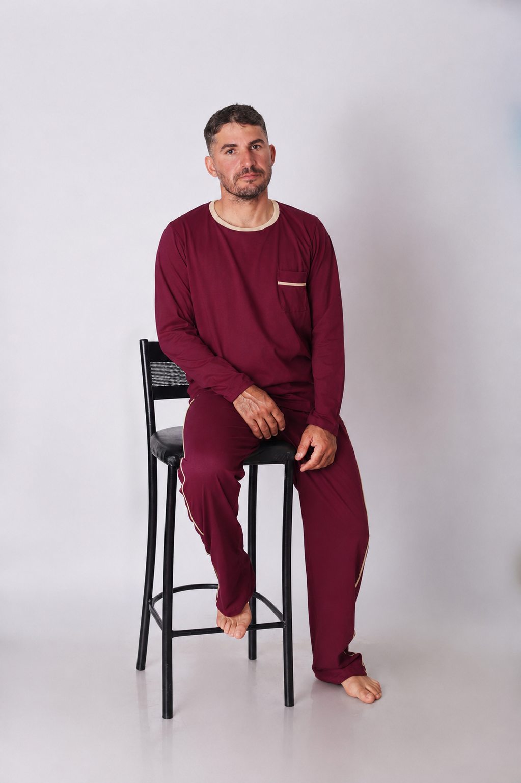 Pijama Masculino Adulto Longo - Imagem 4