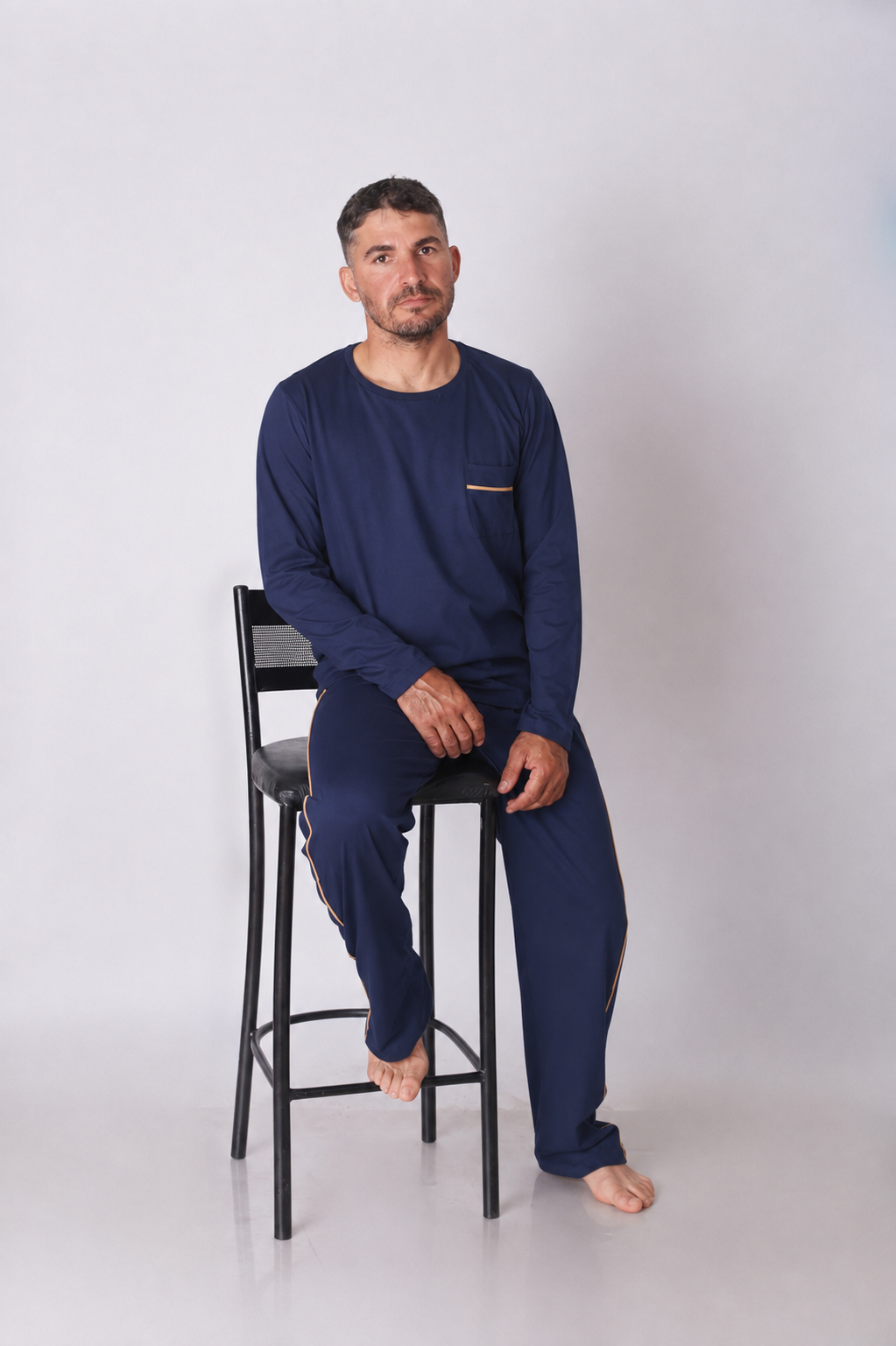 Pijama Masculino Adulto Longo - Imagem 3