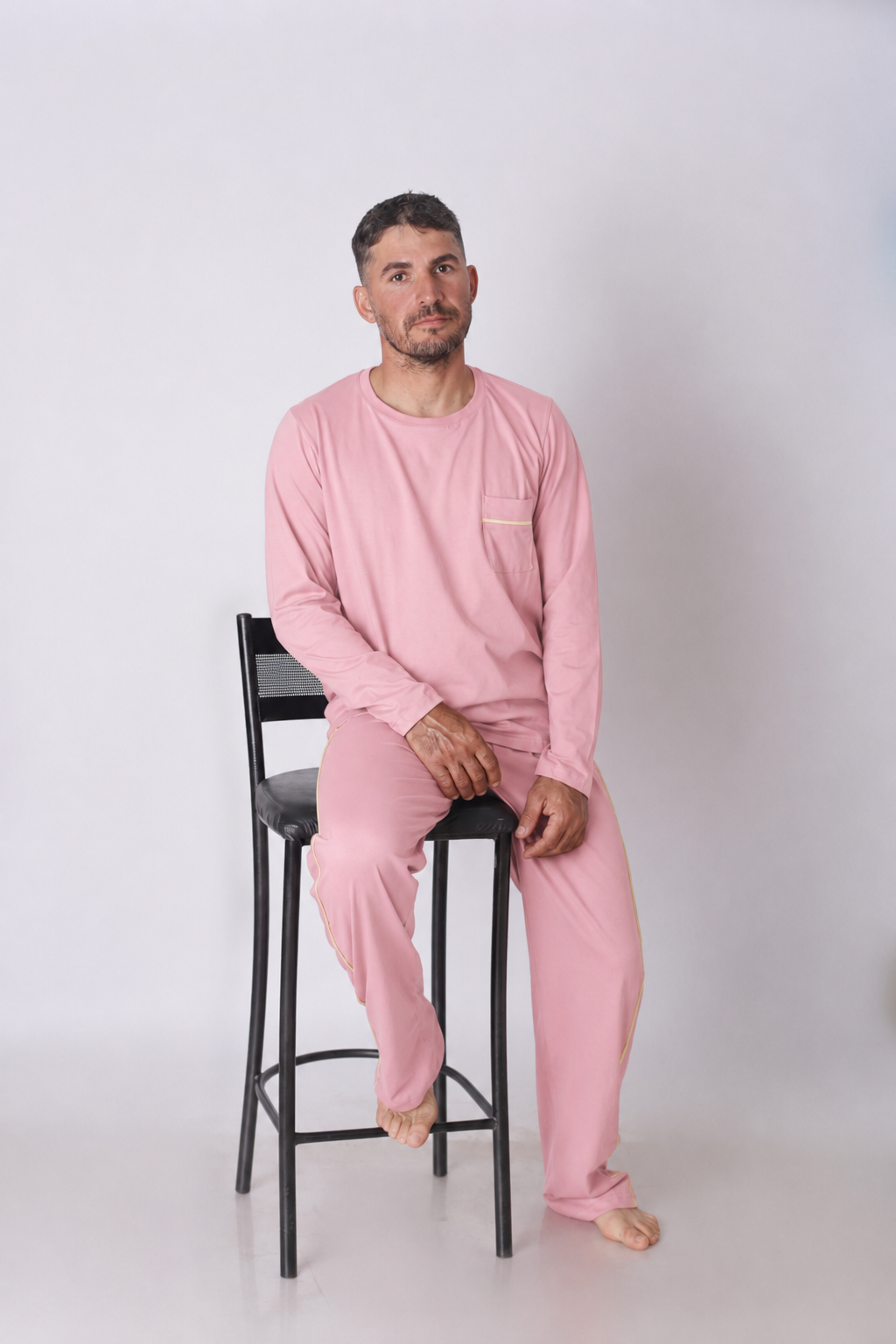Pijama Masculino Adulto Longo - Imagem 6